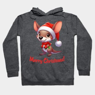 Cute Santa Kangaroo Hoodie